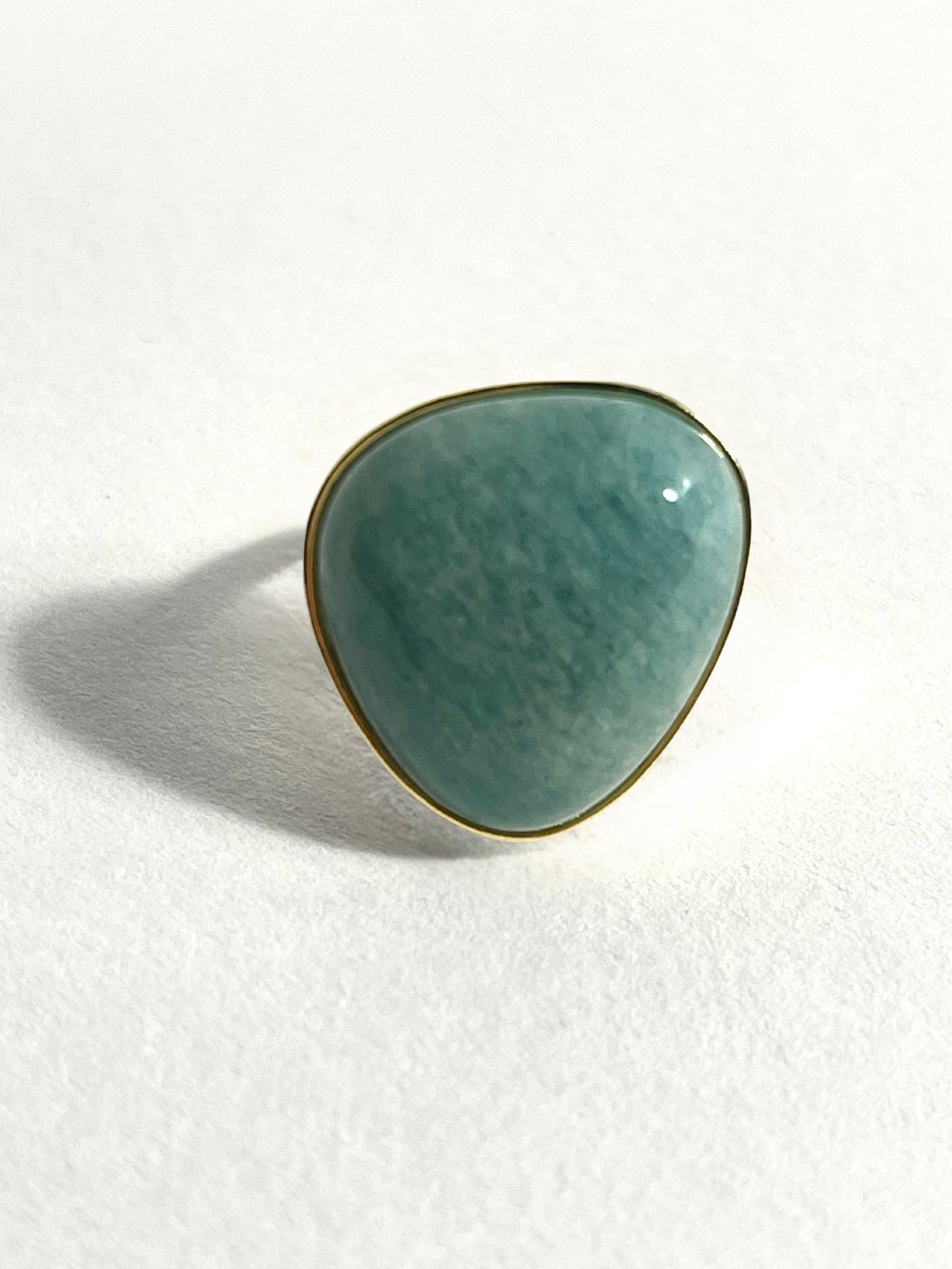 Gold Plated Amazonite Ring - Stellify