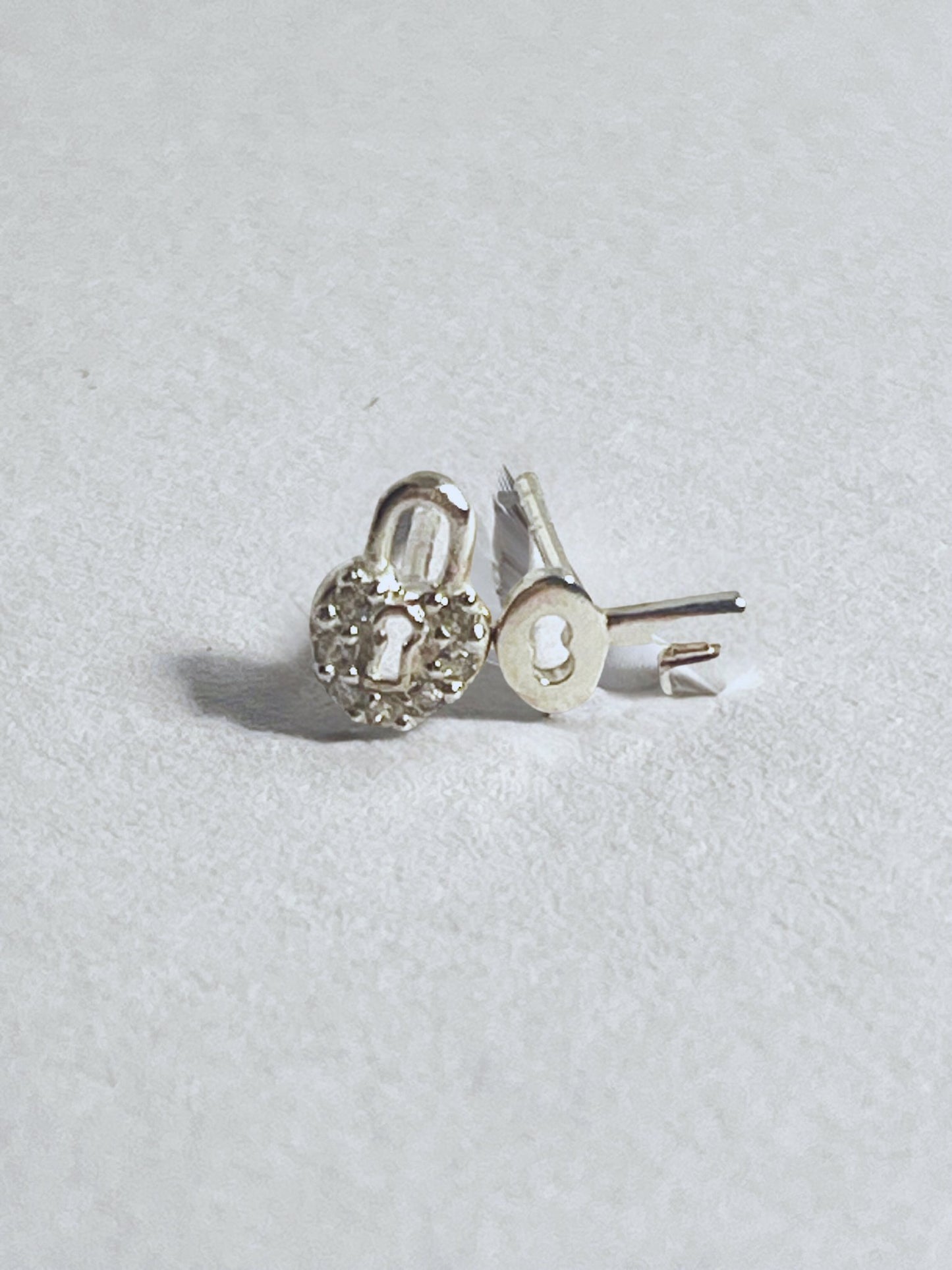 Lock and Key Stud Earrings - Stellify
