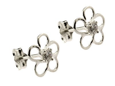 Open Flower Stud Earrings - Stellify