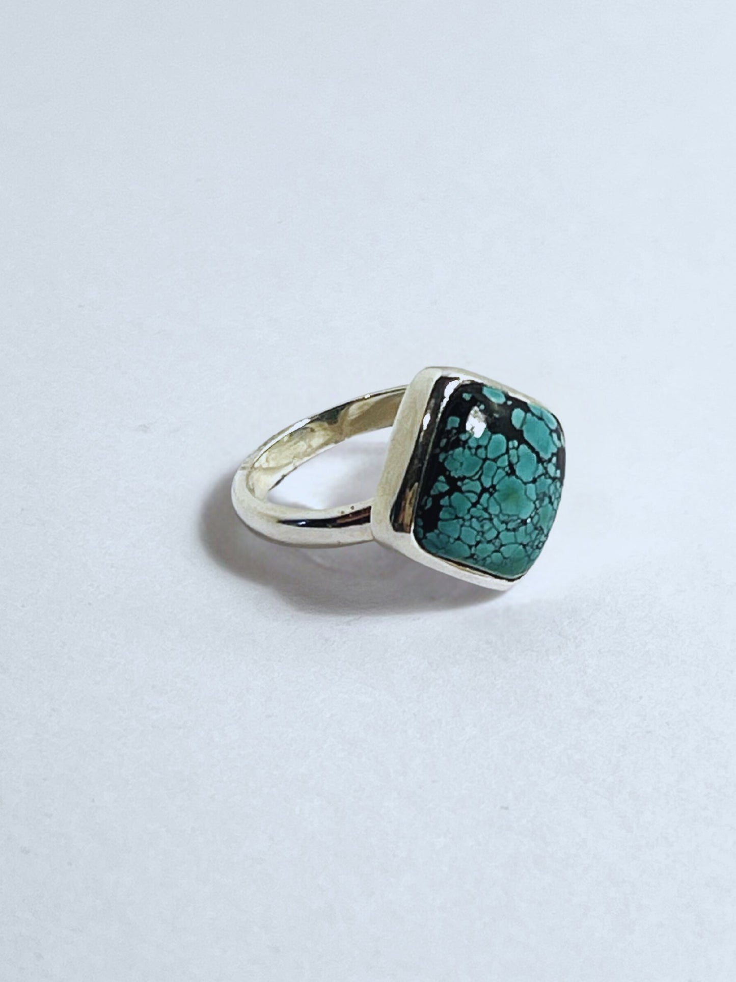 Sterling Silver 6ct Lhasa Turquoise Ring - Stellify