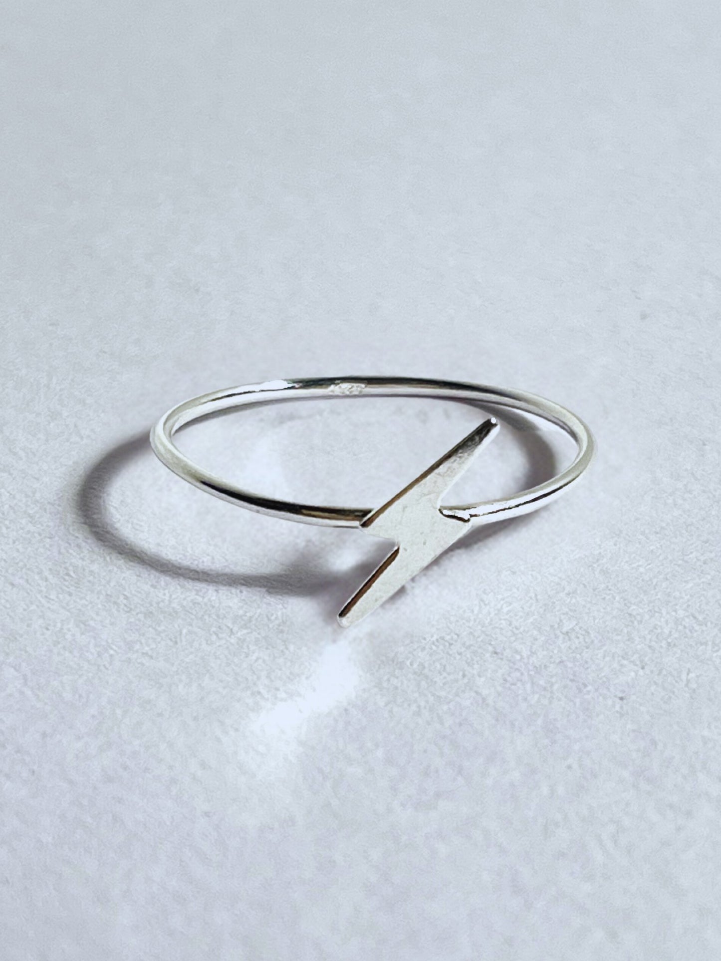 Sterling Silver Lightning Bolt Stacking Rings - Stellify