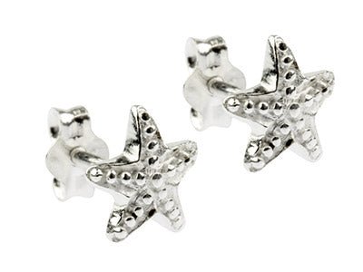 Sterling Silver Starfish Stud Earrings - Stellify