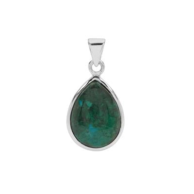 Stunning 14cts Chrysocolla Pear Shaped Pendant Necklace - Stellify