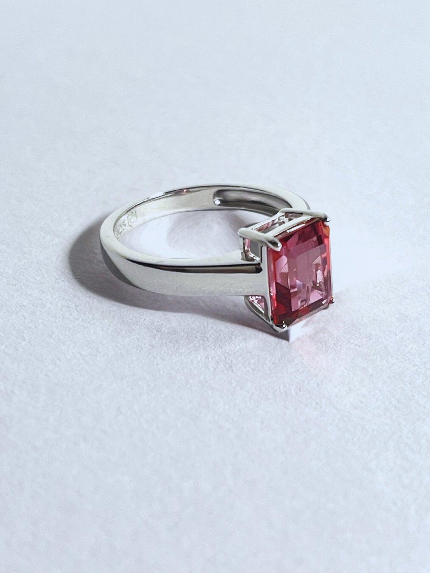 Topaz 2ct Brazilian Marambaia Coral Topaz Ring - Stellify