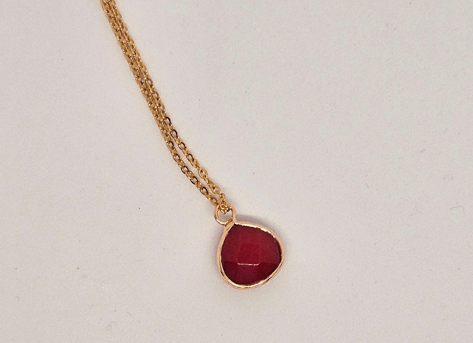 Carnelian Teardrop Necklace - Stellify