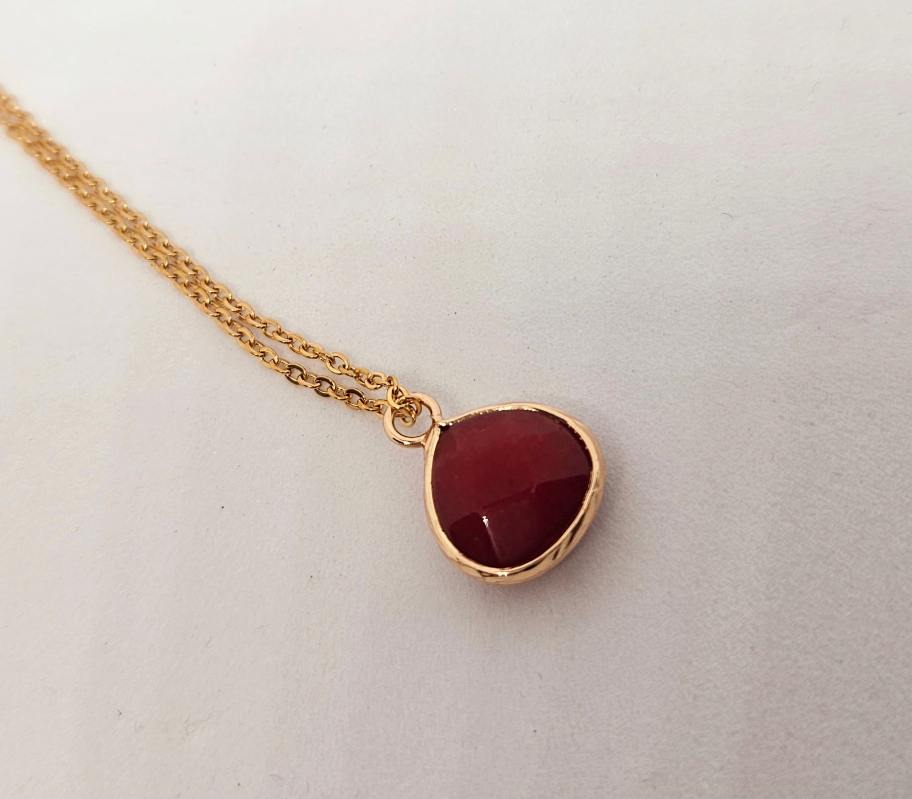 Carnelian Teardrop Necklace - Stellify