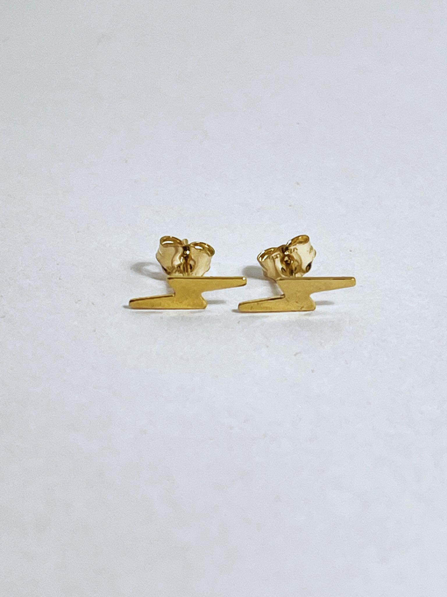 Golden Bolt Elegance Studs - Stellify