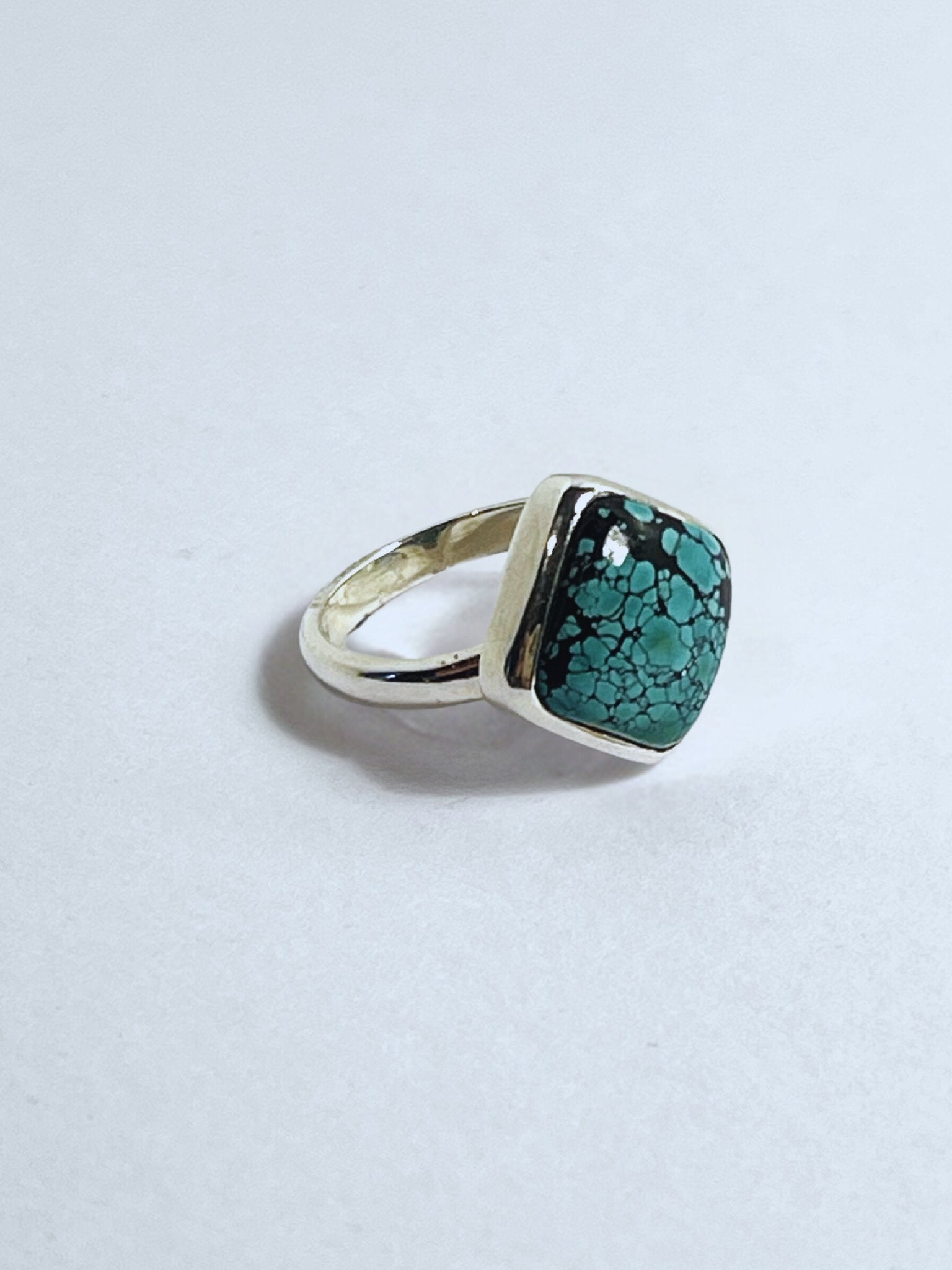 Sterling Silver 6ct Lhasa Turquoise Ring - Stellify
