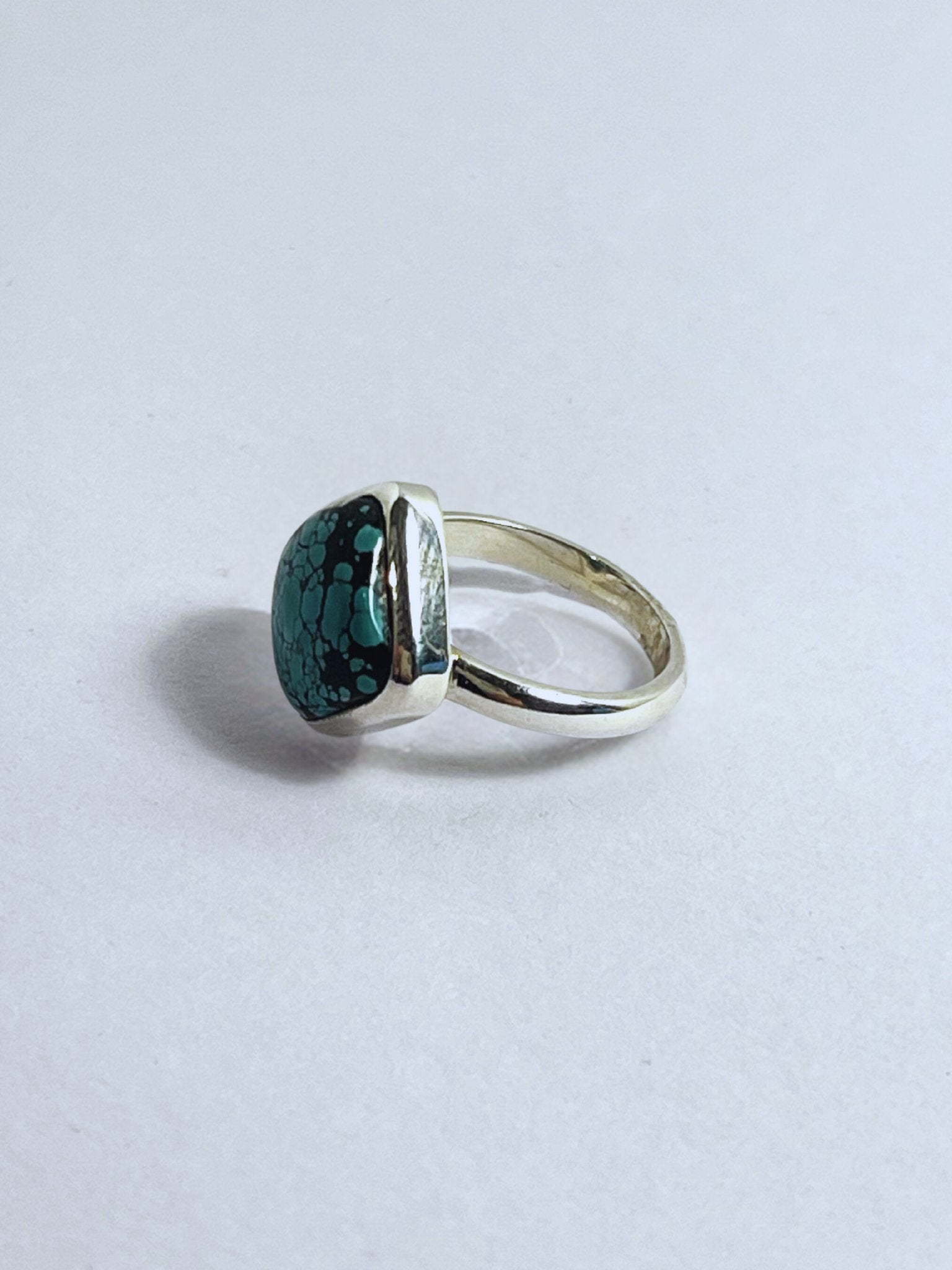 Sterling Silver 6ct Lhasa Turquoise Ring - Stellify