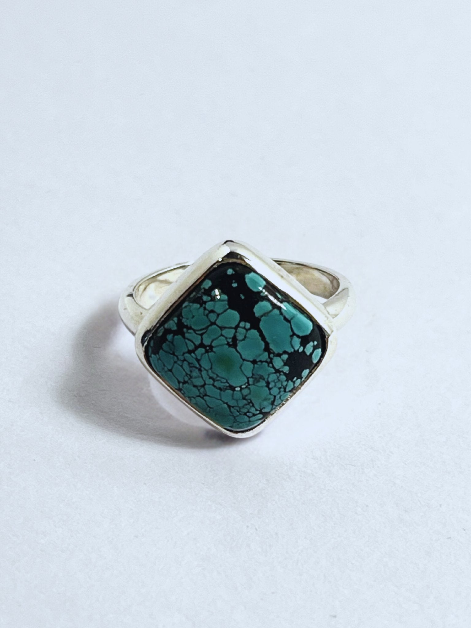 Sterling Silver 6ct Lhasa Turquoise Ring - Stellify